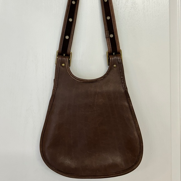 Vintage Coach Mocha Brown Crescent Bag - Picture 3 of 5